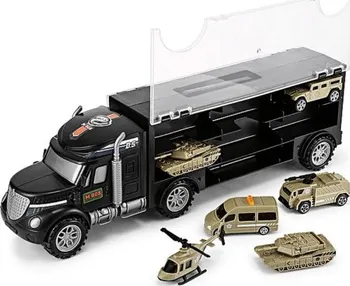 Majlo Toys Nákladní auto s autíčky, helikoptérou a tanky