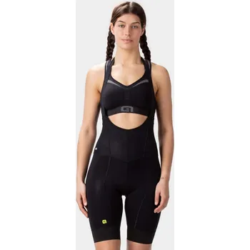 Cyklistické kalhoty ALÉ Cyklistické kalhoty krátké s laclem - VELOCITY PLUS LADY - černá