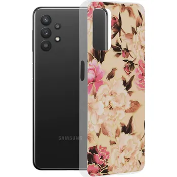 Pouzdro na mobilní telefon Kryt Samsung Galaxy A32 4G Techsuit - Marble Series - Mary Berry Nude
