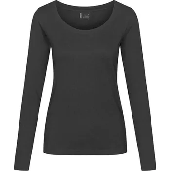 Dámské tričko Excd by Promodoro Dámské tričko s dlouhým rukávem CD4095 Charcoal -Solid 3XL