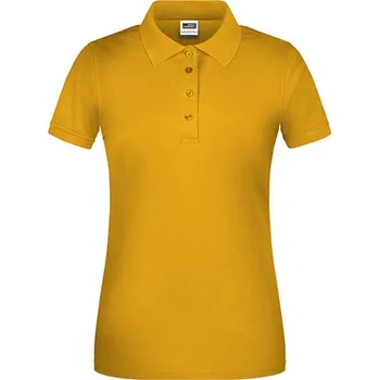 James&Nicholson Dámská polokošile JN873 Gold Yellow 3XL