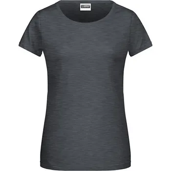 Dámská móda James&amp;Nicholson Dámské triko JN8007 Black Heather L