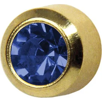 Piercing Náušnice pro piercing sada STUDEX modrá R209Y - zlatá barva