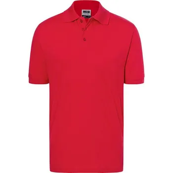 Pánská móda James&amp;Nicholson Unisex polokošile JN070 Red L