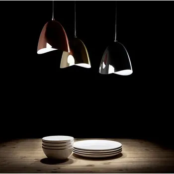 Quadrifoglio Group Mirage, designové svítidlo z lesklé mosazi, 8,7W 2700K stmívatelné, prům.17,5cm