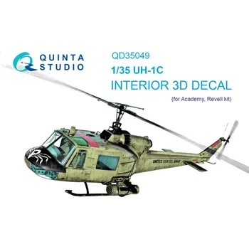 Plastikový model 1/35 UH-1C 3D-Printed & col.Interior (ACAD)