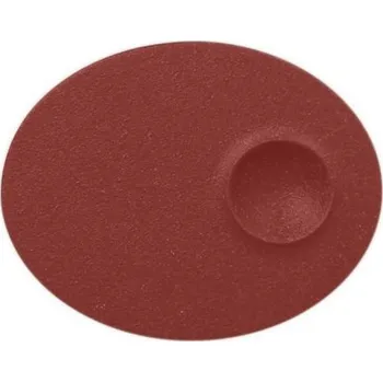 Talíř RAK Porcelain RAK Talíř mělký s důlkem 18 × 10 cm, tmavě červená | RAK-NFMROP18DR