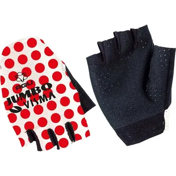 Cyklistické rukavice AGU Cyklistické rukavice krátkoprsté - JUMBO-VISMA 2022 - bílá/červená 2XL