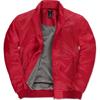 Pánská větrovka B&C Pánská bunda JM963 Red-Warm Grey XL