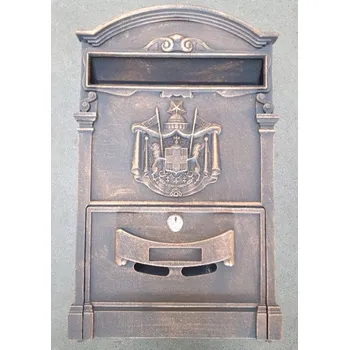 Poštovní schránka CIMB 40/03 hliníková poštovní schránka, patina Barva: černá