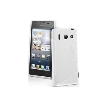 Pouzdro na mobilní telefon Silikonové pouzdro obal Huawei Ascend G510 - bílé