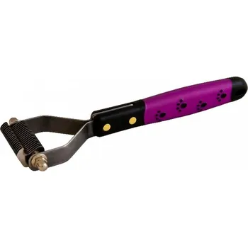 Kartáč pro zvířata Coat king hrablo, velikost 20 zubů KW 3540 (KW Coat king hrablo určeno na trimování, vyčesávání hrubé srsti. KW hrablem krásně a šetrně vyčešete srst psa. Zahnuté zuby zaručí bezpečné vyčesání.)