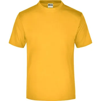 Pánské tričko James&Nicholson Unisex triko JN001 Gold Yellow XXL