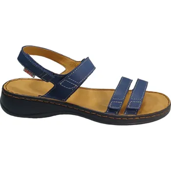 Dámské sandále 6022 - zdravotní kožené sandály ve více barvách /černá podešev/ 41