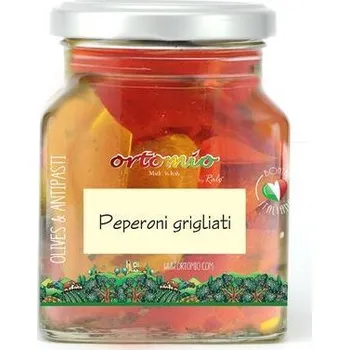 Ortomio Grilované červené papričky - ve skle 314ml