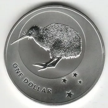 Stříbrná investiční mince Kiwi 2010 - 1 Oz