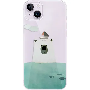 Pouzdro na mobilní telefon Odolné silikonové pouzdro iSaprio - Bear With Boat - iPhone 14 Plus