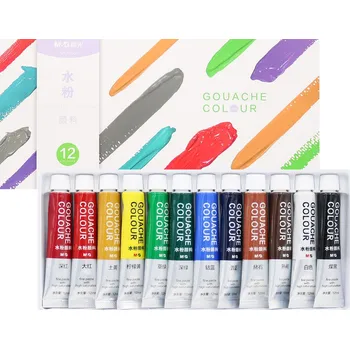 Speciální výtvarná barva Barvy gvašové M&G 12 ml - sada 12 ks