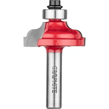 Příslušenství k frézce Graphite Frézovací bit, zaoblení povrchu, HM, 32 x 12,9 mm, stopka 8 mm