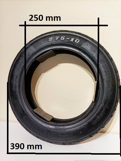 Koloběžky1 bezdušová pneu 2,75x10/ kola 14 palců