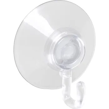 Věšák Walteco Přísavný háček, průměr 43mm, transparentní Množství: 1 ks