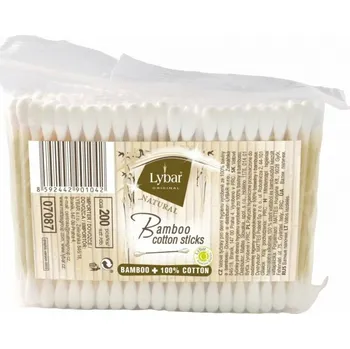 Drogerie Lybar Natural Bamboo vatové tyčinky 200 ks