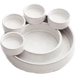 MANUFAKTURA Keramický svícen 274103 bílý