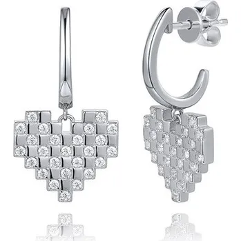 Náušnice Náušnice SILVERINO se zirkony 8597