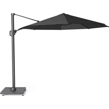 Slunečník Slunečník Challenger 1 Premium Platinum Velikost: ø 350 cm, Barva látky: Faded Black, Barva rámu: Antracitová