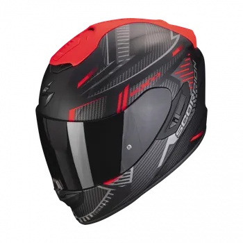 Helma na motorku Integrální helma SCORPION EXO-1400 EVO AIR SHELL (matná černá, červená), vel. L
