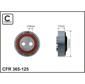 Napínací kladka, žebrovaný klínovy řemen CAFFARO 365-125