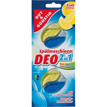 Tableta do myčky Gut & Günstig Vůně do myčky 2v1 citron 2 ks