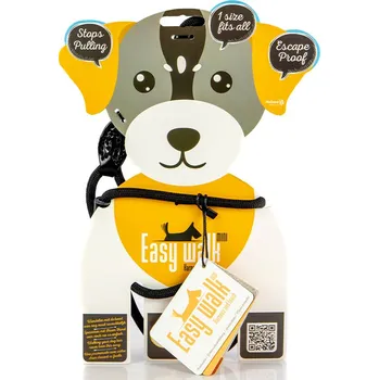 Postroj pro psa HOLLAND ANIMAL Postroj s vodítkem Easy Walk, černý Délka: 345 cm (s karabinou)