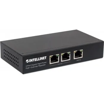 Počítač 2-Port Gigabit High-Power PoE+ Extender Repeater - IEEE 802.3at/af Power over Ethernet (PoE+/PoE) - metal (561266)