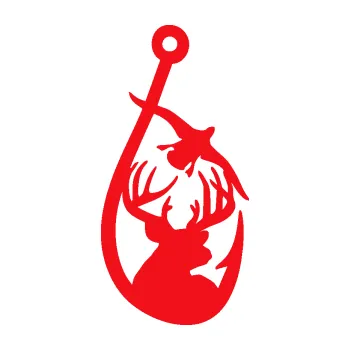 Polep vozidla SAMOLEPKA Myslivost 004 pravá jelen, kachna, rybaření (10 - červená) NA AUTO, NÁLEPKA, FÓLIE, POLEP, TUNING, VLASTNÍ TEXT, TISK, AUTOSAMOLEPKY.cz, POLEPY, OBRÁZEK, LOGO, SAMOLEPKY