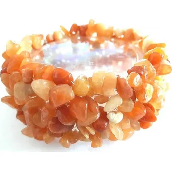 Šperkovnice Karneol náramek sekaný široký