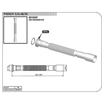 Sifon Sifon FLEXI P-957K/V 5/4x40/32