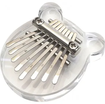 Hudebniny Akrylová Kalimba mini 8 tónů - tvar medvěda