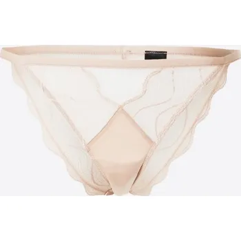 Kalhotky Dámské brazilky QF6949E 7NS béžová - Calvin Klein béžová XS