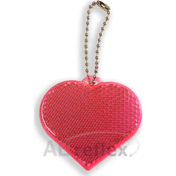 Reflexní odrazky - SRDÍČKO růžové