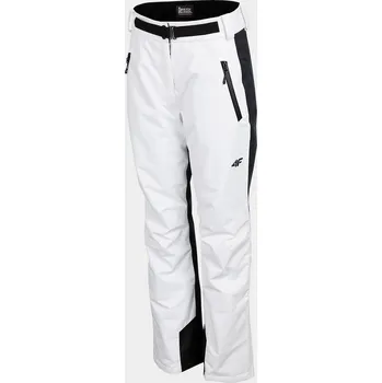Dámské kalhoty 4F H4Z22-SPDN006 WHITE Dámské lyžařské kalhoty US XL