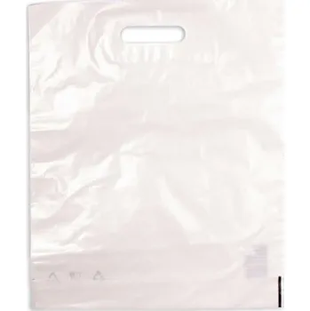 Nákupní taška Taška LDPE 38*45+5 cm průhmat BÍLÁ