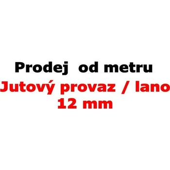 Lano Jutové lano / provaz / šnůra 12 mm - prodej po metru