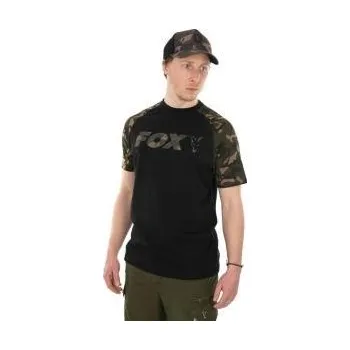 Fox Tričko Black/Camo Raglan T-Shirt vel. L