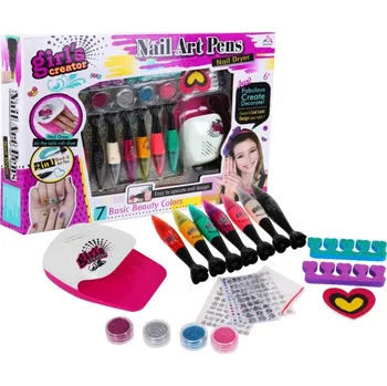 dětské šminky a malovátka Majlo Toys Girl´s Creator Dětské nehtové studio