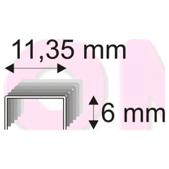 Průmyslová sponka 539/06 BL R čalounické spony | Nože Mikov Ostatní