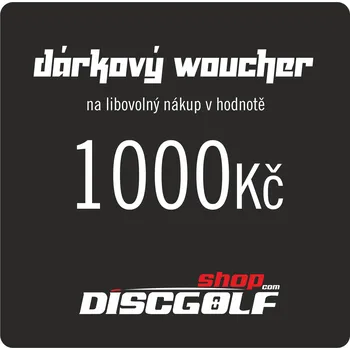 Dárkový potravinový koš Dárkový woucher - kupon 1000Kč (discgolf) (Dárková poukázka 1000Kč)