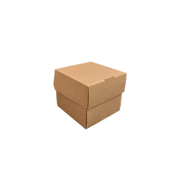 Jednorázové nádobí EcoPack Hamburger box / krabička EKO na hamburger 118x120x106 mm kraft bal/200 ks