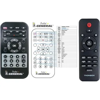 General THOMSON MIC201IDABBT, MIC200IDABBT, MIC205IDABBT - náhradní dálkový ovladač