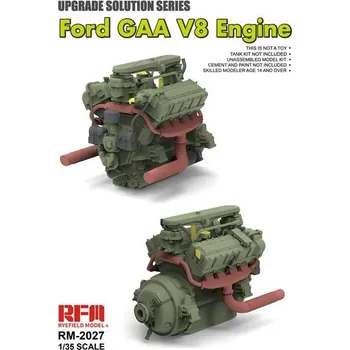 Plastikový model Ryefield model 1/35 M4 A3 Sherman Ford GAA V8 Engine